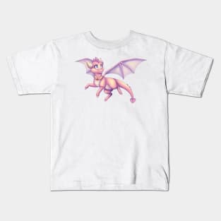 Ember the pink dragon Kids T-Shirt